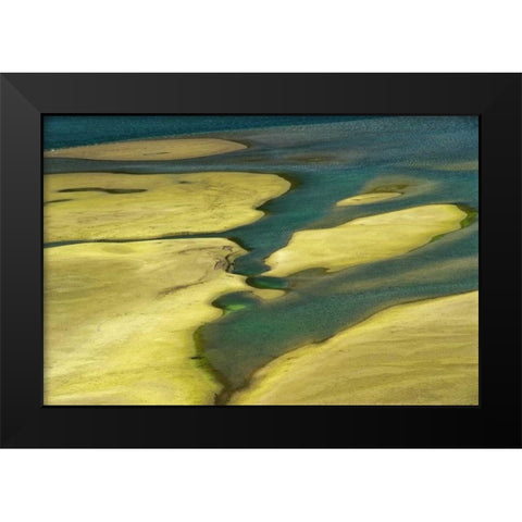 Canada, Alberta, Abstract of Kananaksis River Black Modern Wood Framed Art Print by Grandmaison, Mike