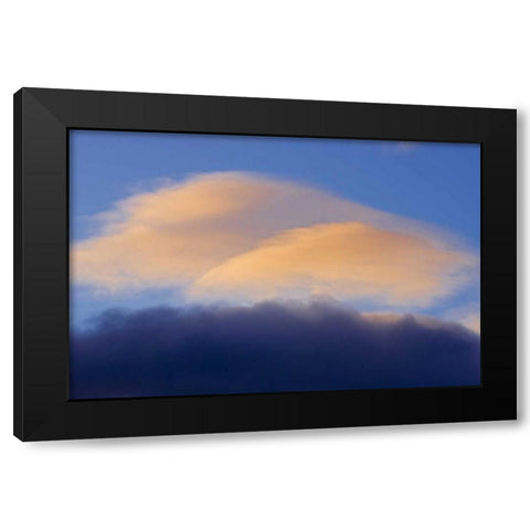 Canada, Alberta, Jasper NP Clouds at sunset Black Modern Wood Framed Art Print by Grandmaison, Mike