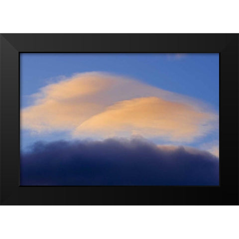 Canada, Alberta, Jasper NP Clouds at sunset Black Modern Wood Framed Art Print by Grandmaison, Mike