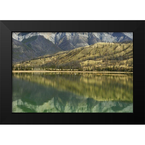 Canada, Jasper NP Reflection on Talbot Lake Black Modern Wood Framed Art Print by Grandmaison, Mike