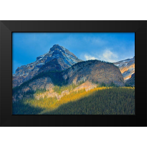 Canada-Alberta-Banff National Park Mountain landscape Black Modern Wood Framed Art Print by Jaynes Gallery