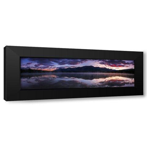 Sunrise at Edith Lake-Jasper National Park-Alberta-Canada Black Modern Wood Framed Art Print with Double Matting by Bishop, Russ