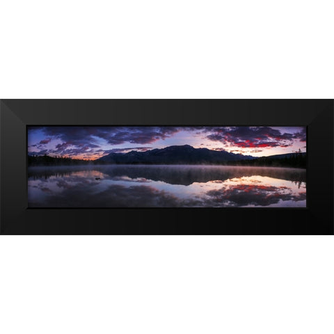 Sunrise at Edith Lake-Jasper National Park-Alberta-Canada Black Modern Wood Framed Art Print by Bishop, Russ