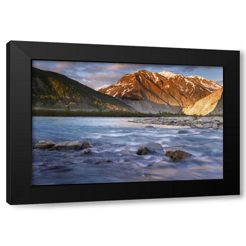 Canada, British Columbia, Alsek River Valley Black Modern Wood Framed Art Print with Double Matting by Paulson, Don