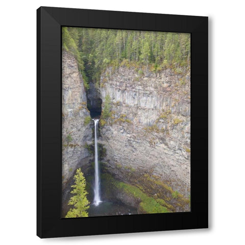 Canada, BC, Wells Gray PP Spahats Falls Black Modern Wood Framed Art Print with Double Matting by Paulson, Don