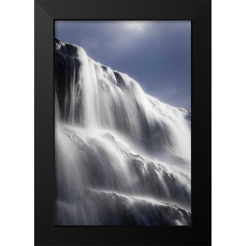 Canada, BC, Wells Gray PP Dawson Falls Black Modern Wood Framed Art Print by Paulson, Don