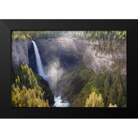 Canada, BC, Wells Gray PP Helmcken Falls Black Modern Wood Framed Art Print by Paulson, Don