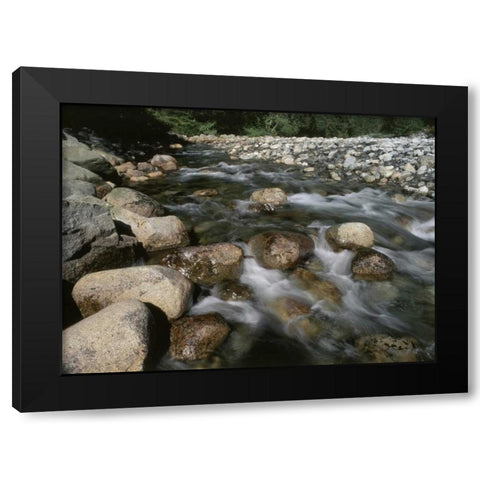 Canada, BC, Gold Creek at Golden Ears PP Black Modern Wood Framed Art Print by Grandmaison, Mike