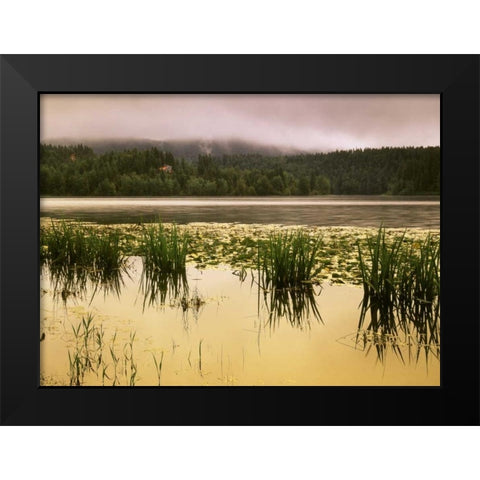 Canada, British Columbia, Clearwater, Dutch Lake Black Modern Wood Framed Art Print by Grandmaison, Mike