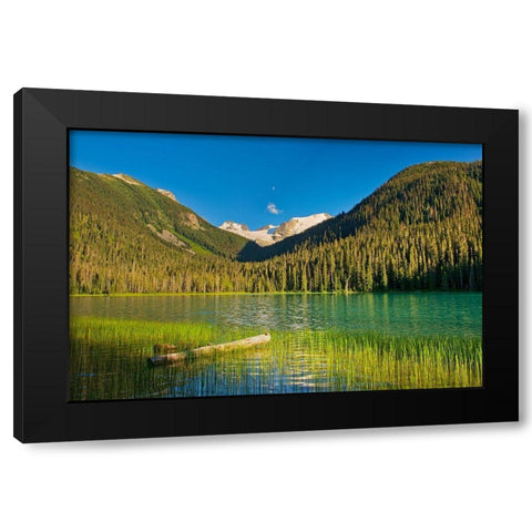 Canada-British Columbia-Joffre Lakes Provincial Park-Lower Joffre Lake landscape Black Modern Wood Framed Art Print with Double Matting by Jaynes Gallery