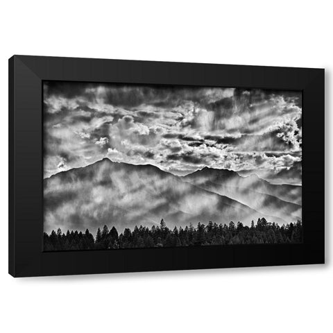 Canada-British Columbia-Kootenay National Park Sunset in the Canadian Rocky Mountains Black Modern Wood Framed Art Print with Double Matting by Jaynes Gallery