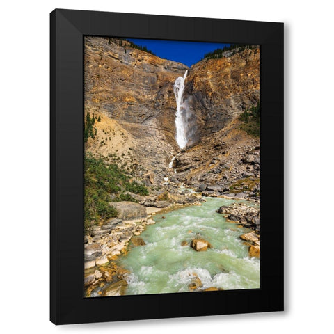 Takakkaw Falls-Yoho National Park-British Columbia-Canada Black Modern Wood Framed Art Print with Double Matting by Bishop, Russ