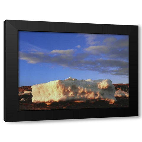 Canada, Churchill, ice floe in Hudson Bay Black Modern Wood Framed Art Print with Double Matting by Grandmaison, Mike