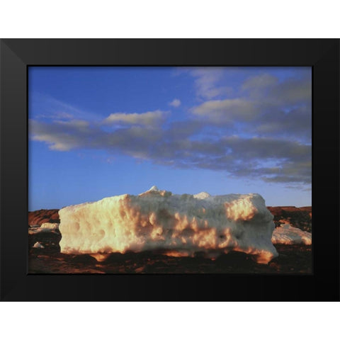 Canada, Churchill, ice floe in Hudson Bay Black Modern Wood Framed Art Print by Grandmaison, Mike