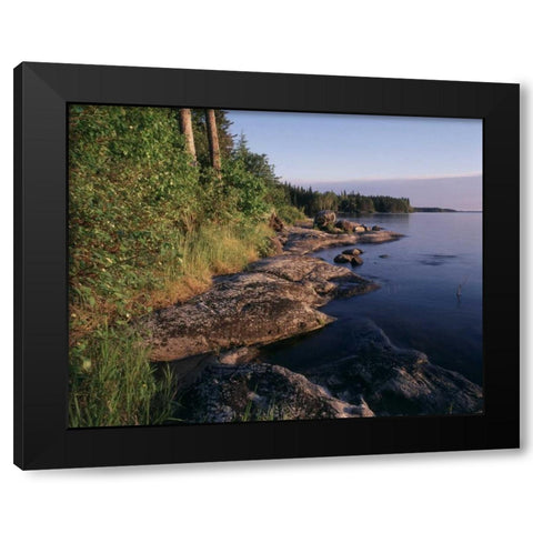 Canada, Manitoba, Sasagiu Rapids Provincial Park Black Modern Wood Framed Art Print with Double Matting by Grandmaison, Mike
