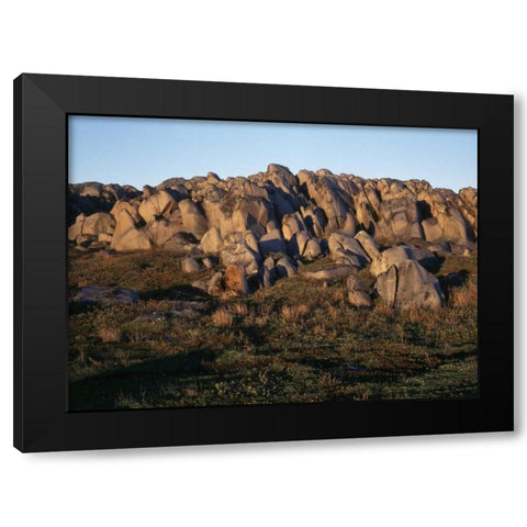Canada, Manitoba, Churchill, rock formation Black Modern Wood Framed Art Print with Double Matting by Grandmaison, Mike