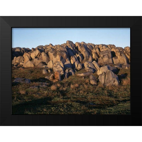 Canada, Manitoba, Churchill, rock formation Black Modern Wood Framed Art Print by Grandmaison, Mike