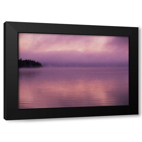 Canada, Manitoba, Childs Lake at Duck Mountain PP Black Modern Wood Framed Art Print by Grandmaison, Mike