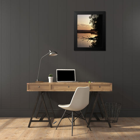 Canada, Manitoba, Childs lake in Duck Mountain PP Black Modern Wood Framed Art Print by Grandmaison, Mike