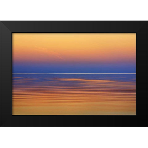 Canada, Matlock Lake Winnipeg after a sunset Black Modern Wood Framed Art Print by Grandmaison, Mike