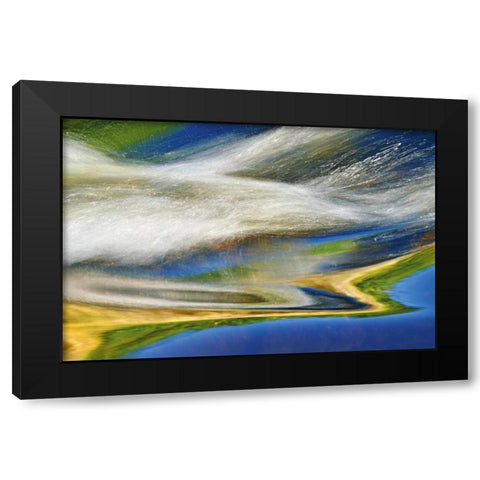 Canada, Nopiming PP Bird River at Tulabi Falls Black Modern Wood Framed Art Print with Double Matting by Grandmaison, Mike