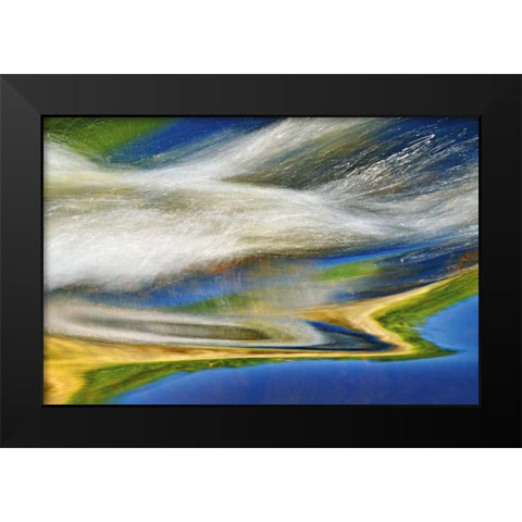 Canada, Nopiming PP Bird River at Tulabi Falls Black Modern Wood Framed Art Print by Grandmaison, Mike