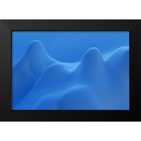 Canada, Manitoba Small evergreen trees in snow Black Modern Wood Framed Art Print by Grandmaison, Mike