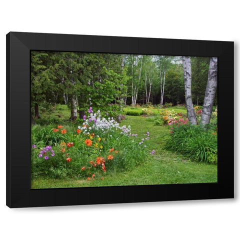 Canada, New Brunswick, garden and forest Black Modern Wood Framed Art Print with Double Matting by Anon, Ellen