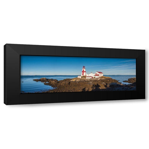 Canada-New Brunswick-Campobello Island-Head Harbour Lightstation lighthouse Black Modern Wood Framed Art Print by Bibikow, Walter