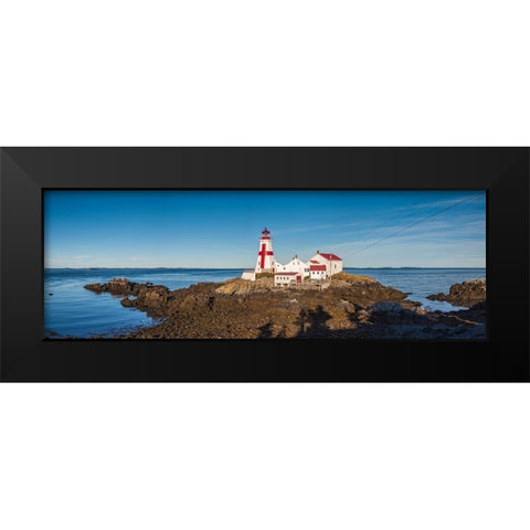 Canada-New Brunswick-Campobello Island-Head Harbour Lightstation lighthouse Black Modern Wood Framed Art Print by Bibikow, Walter