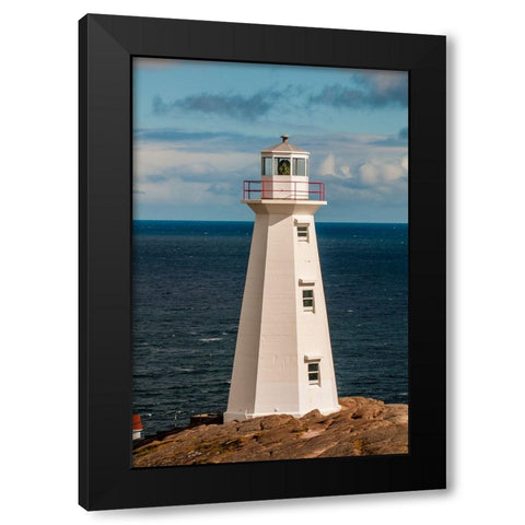 Cape Spear Lighthouse National Historic Site-Cape Spear-St Johns-Newfoundland-Canada Black Modern Wood Framed Art Print by DeFreitas, Michael