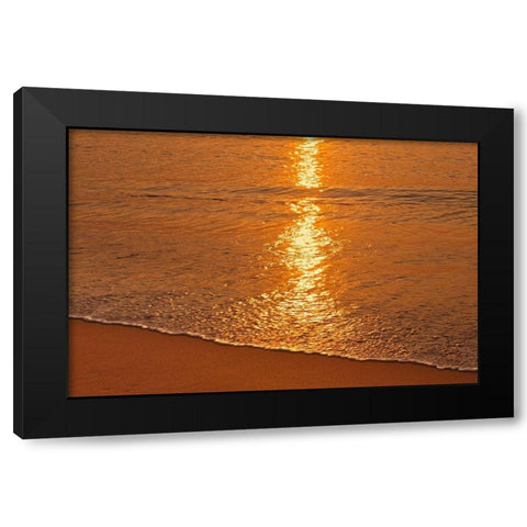 Canada-Nova Scotia Sunrise on Aspy Bay Black Modern Wood Framed Art Print by Jaynes Gallery