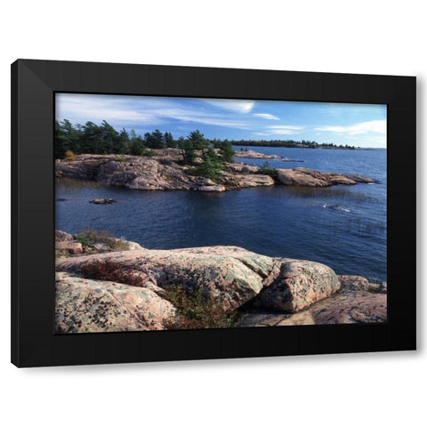 Canada, Ontario, Georgian Bay at Killarney PP Black Modern Wood Framed Art Print with Double Matting by Grandmaison, Mike