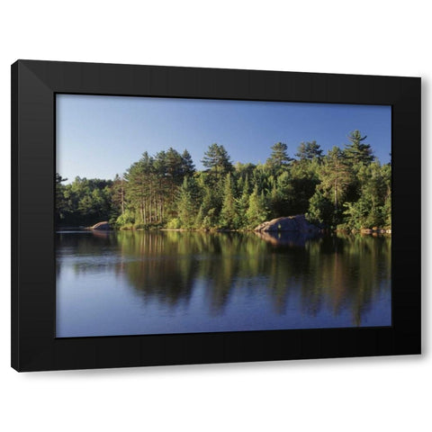Canada, Ontario, Lake Black Modern Wood Framed Art Print by Grandmaison, Mike