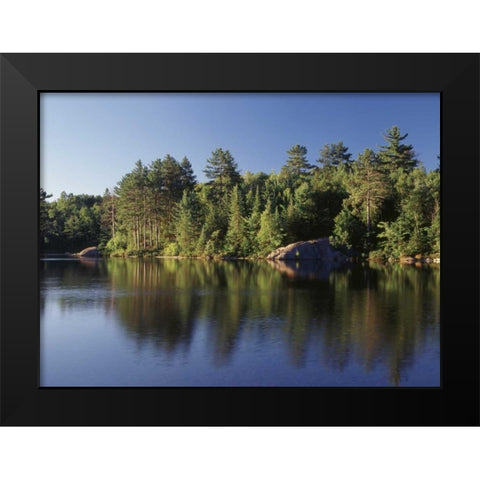 Canada, Ontario, Lake Black Modern Wood Framed Art Print by Grandmaison, Mike