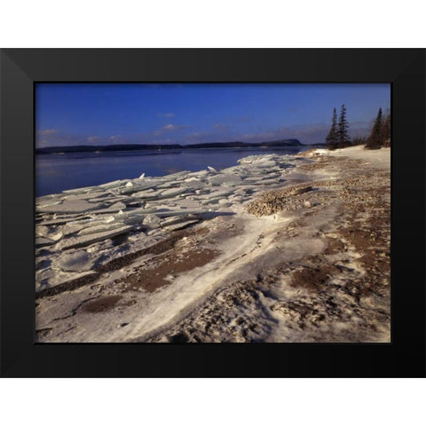Canada, Ontario, Rossport, Lake Superior Black Modern Wood Framed Art Print by Grandmaison, Mike