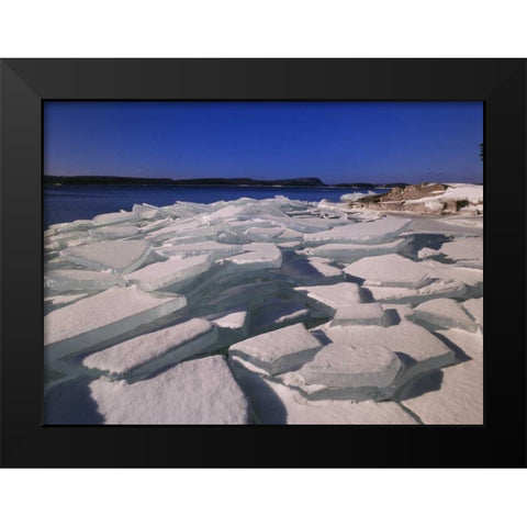 Canada, Ontario, Rossport, Lake Superior Black Modern Wood Framed Art Print by Grandmaison, Mike
