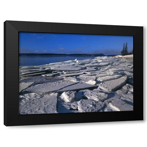 Canada, Ontario, Rossport, Lake Superior Black Modern Wood Framed Art Print by Grandmaison, Mike