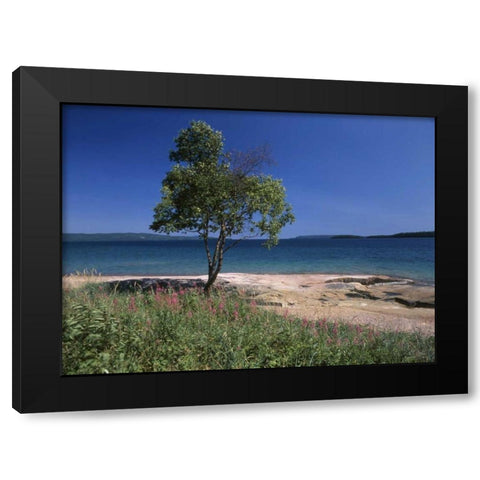 Canada, Ontario, Lake Superior Black Modern Wood Framed Art Print by Grandmaison, Mike
