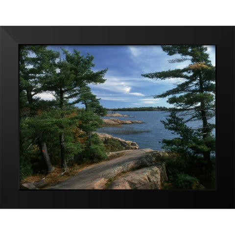 Canada, Ontario, Shield Country, Killarney PP Black Modern Wood Framed Art Print by Grandmaison, Mike