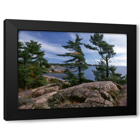 Canada, Ontario, Killarney Provincial Park Black Modern Wood Framed Art Print with Double Matting by Grandmaison, Mike