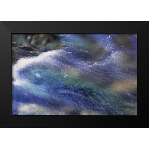Canada, Manitoulin Island, Bridal Veil Falls Black Modern Wood Framed Art Print by Grandmaison, Mike
