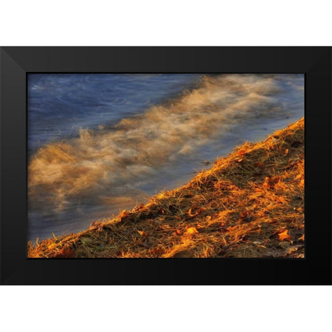 Canada, Ontario Waves on shore of Lake Muskoka Black Modern Wood Framed Art Print by Grandmaison, Mike