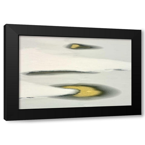 Canada, Ontario Water pools on Lake Joseph Black Modern Wood Framed Art Print with Double Matting by Grandmaison, Mike