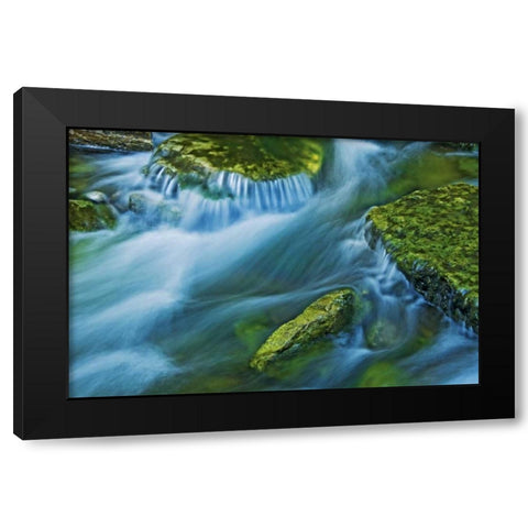 Canada, Ontario Kagawong River scenic Black Modern Wood Framed Art Print with Double Matting by Grandmaison, Mike