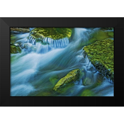 Canada, Ontario Kagawong River scenic Black Modern Wood Framed Art Print by Grandmaison, Mike
