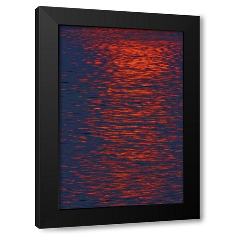 Canada, Ontario Sunrise across Georgian Bay Black Modern Wood Framed Art Print with Double Matting by Grandmaison, Mike