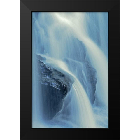 Canada, Ontario Raleigh Falls water detail Black Modern Wood Framed Art Print by Grandmaison, Mike
