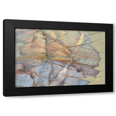 Canada, Ontario Sand and rock in Neys PP Black Modern Wood Framed Art Print with Double Matting by Grandmaison, Mike