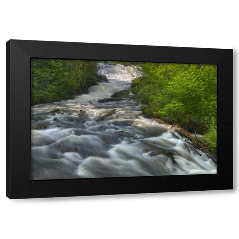Canada, Ontario, Raleigh Falls in spring Black Modern Wood Framed Art Print by Grandmaison, Mike